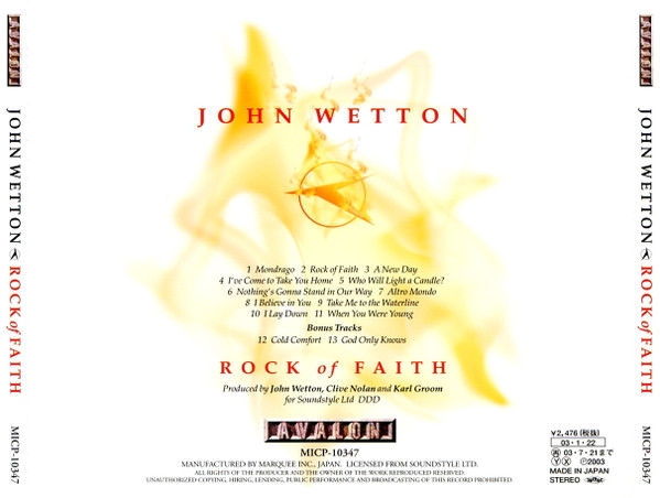 CD BACK COVER - CD BACK COVER - JOHN WETTON - Rock Of Faith.bmp
