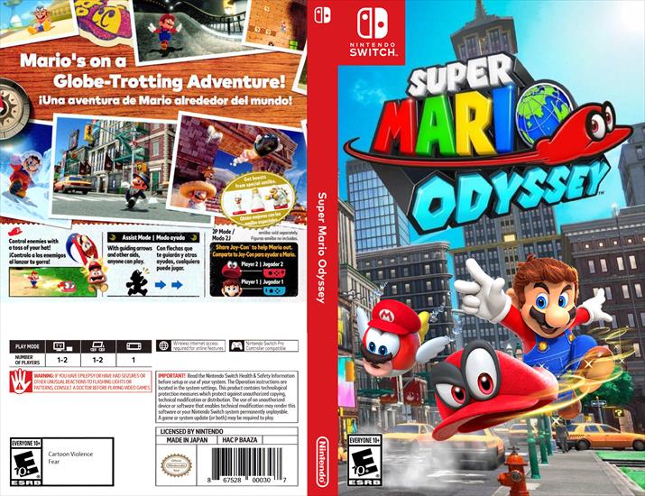  Cover Nintendo Switch - Super Mario Odyssey Nintendo Switch - Cover.png