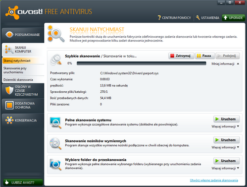 Avast Free Antivirus 6.0.1289 - avast.png
