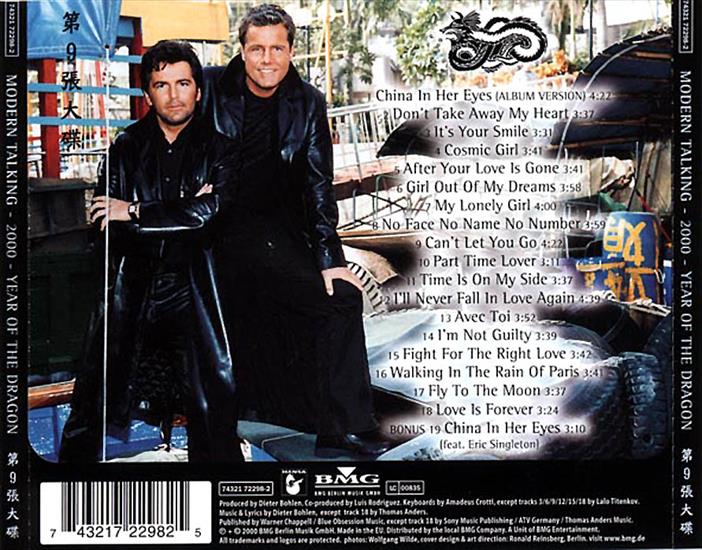 Modern Talking - Year of the Dragon 2000 kobzyk - Modern Talking - Year of the Dragon BACK.jpg